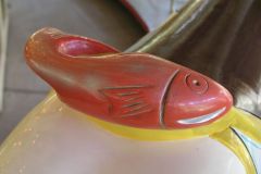 Cantle Carving: Fish. Photo Credit: Gary Nance